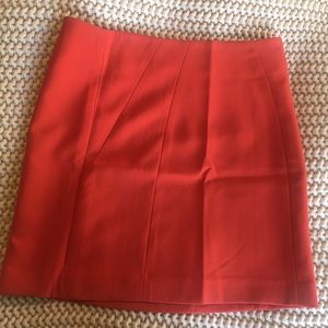 NWT LOFT Orange Skirt Sz 2